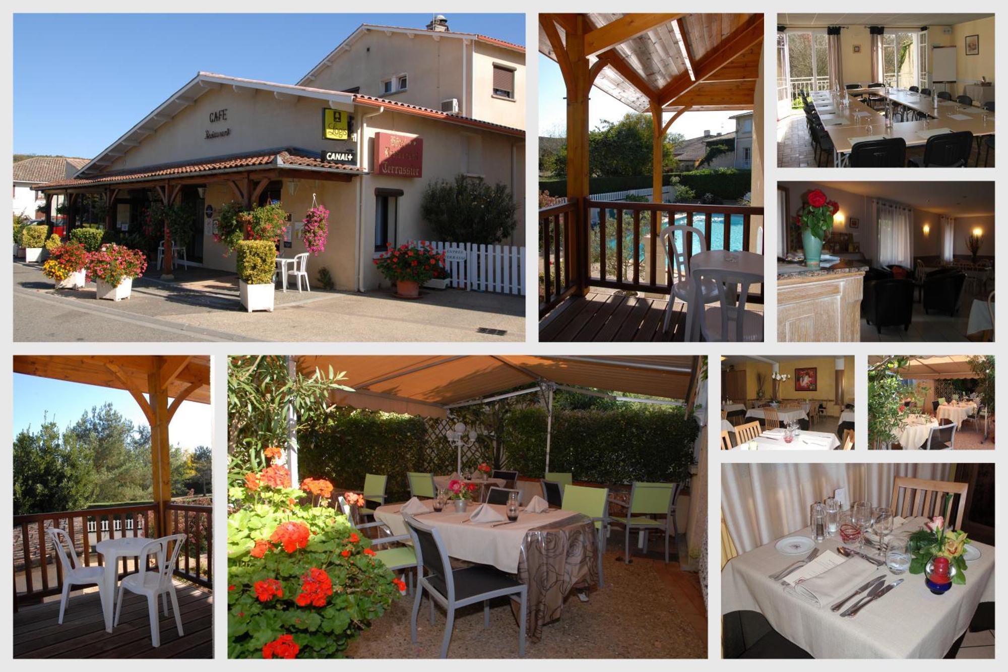 Chez Terrassier - Logis Hotels - Hotel Et Restaurant Vaissac Esterno foto